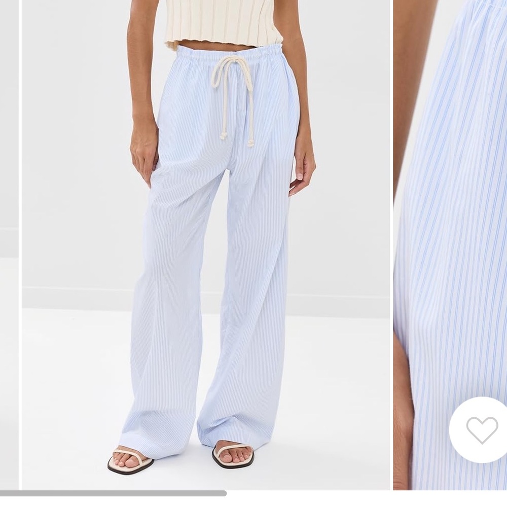 Perfectwhitetee andi cotton poplin pants